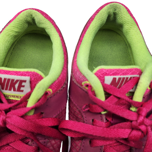 Nike Shoes Youth 5 Womens 6.5 Magenta Pink Neon Green Low Top Tennis Running - Picture 10 of 12